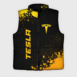 Мужской жилет Tesla - gold gradient вертикально