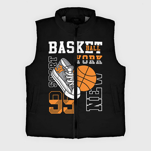 Мужской жилет Basketball New York / 3D-Светло-серый – фото 1