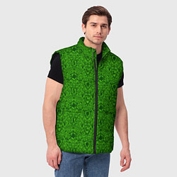 Мужской жилет Shrek: Pattern, цвет: 3D-черный — фото 2