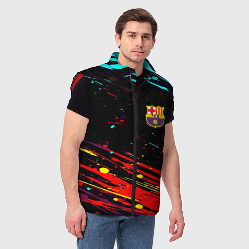 Мужской жилет Barcelona краски / 3D-Красный – фото 3