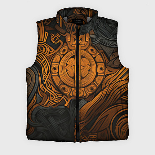 Мужской жилет Узор в скандинавском фолк-арт стиле / 3D-Светло-серый – фото 1
