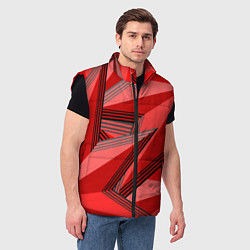 Мужской жилет Многолучевые звезды, цвет: 3D-черный — фото 2
