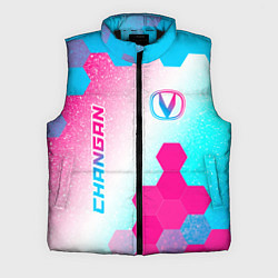 Мужской жилет Changan neon gradient style вертикально, цвет: 3D-черный