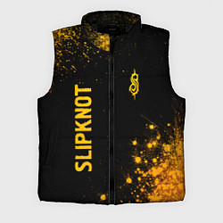 Мужской жилет Slipknot - gold gradient вертикально, цвет: 3D-черный