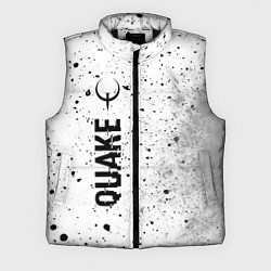 Мужской жилет Quake glitch на светлом фоне по-вертикали, цвет: 3D-черный