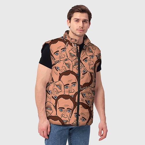 Мужской жилет Николас Кейдж мульт / 3D-Черный – фото 3