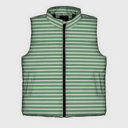 Мужской жилет Светло-зелёный полосы, цвет: 3D-черный