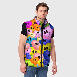 Мужской жилет Улыбка любви, цвет: 3D-черный — фото 2