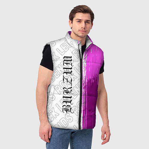 Мужской жилет Burzum rock legends по-вертикали / 3D-Черный – фото 3