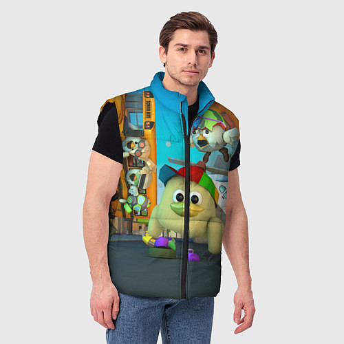 Мужской жилет Маленький Мальчик Чикен Ган / 3D-Черный – фото 3