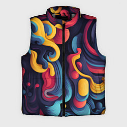 Мужской жилет Цветной хаос, цвет: 3D-светло-серый