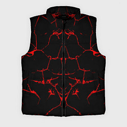 Мужской жилет Кровавые трещины, цвет: 3D-красный