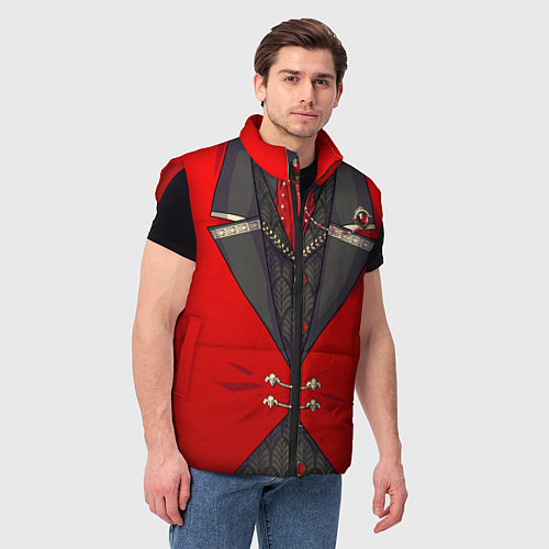 Мужской жилет Алый фрак / 3D-Красный – фото 3