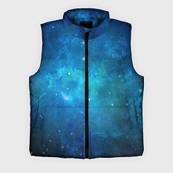 Мужской жилет Голубой космос, цвет: 3D-черный