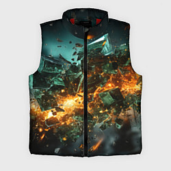 Мужской жилет Геометрический всплеск, цвет: 3D-красный