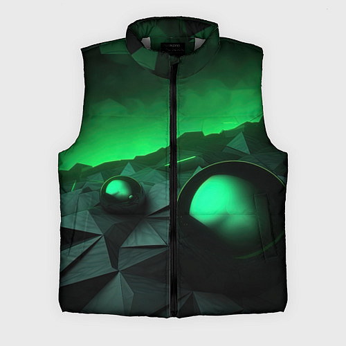 Мужской жилет Асимметрия растительного узора / 3D-Светло-серый – фото 1