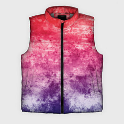 Мужской жилет Абстракция - сине-красный беспорядок, цвет: 3D-светло-серый