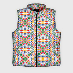 Мужской жилет Мелкий красочный узор, цвет: 3D-красный