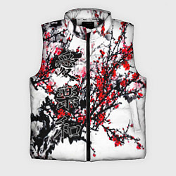 Мужской жилет Японский стиль иероглифы, цвет: 3D-черный