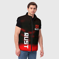 Мужской жилет Rust the game colors, цвет: 3D-черный — фото 2