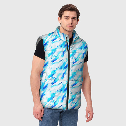 Мужской жилет Ice maze / 3D-Светло-серый – фото 3