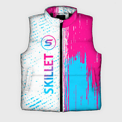 Мужской жилет Skillet neon gradient style по-вертикали, цвет: 3D-черный