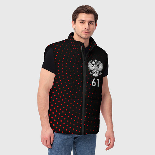 Мужской жилет Точки: Ростовская область / 3D-Черный – фото 3