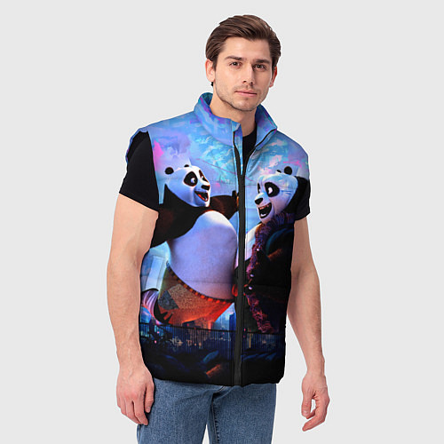 Мужской жилет Кунг-фу Панда Friend / 3D-Черный – фото 3
