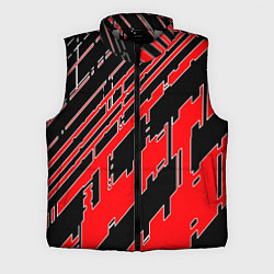 Мужской жилет Киберпанк линии красные, цвет: 3D-светло-серый