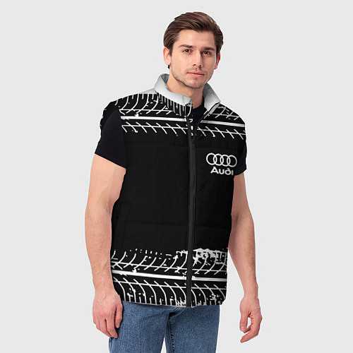Мужской жилет Audi sportcolor / 3D-Черный – фото 3