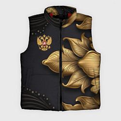 Мужской жилет Золотой герб России, цвет: 3D-красный