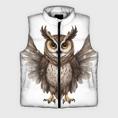 Мужской жилет Совушка с крыльями / 3D-Светло-серый – фото 1