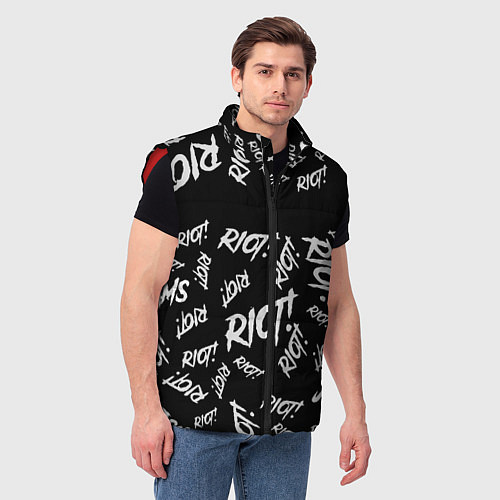 Мужской жилет Paramore alllogo / 3D-Красный – фото 3