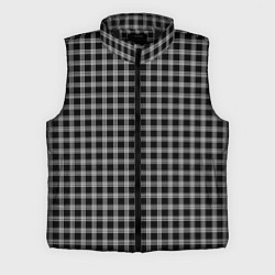 Мужской жилет Чёрный клетчатый, цвет: 3D-черный