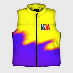 Мужской жилет НБА баскетбол краски неоновые желтые, цвет: 3D-светло-серый