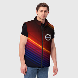 Мужской жилет Volvo neon gradient auto, цвет: 3D-черный — фото 2