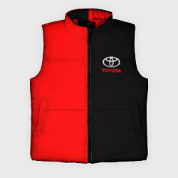 Мужской жилет Toyota car красно чёрный, цвет: 3D-красный