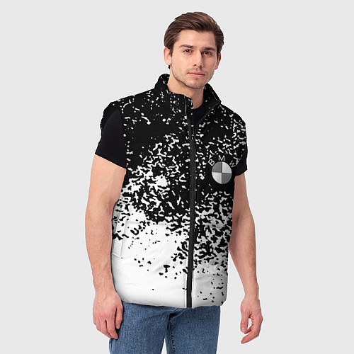 Мужской жилет BMW краски текстура / 3D-Черный – фото 3