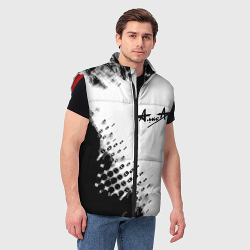 Мужской жилет Алиса краски текстура / 3D-Красный – фото 3