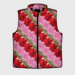 Мужской жилет Фон с лилиями и розами, цвет: 3D-черный