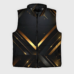 Мужской жилет Gold luxury black abstract