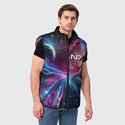 Мужской жилет Mass Effect - N7, цвет: 3D-светло-серый — фото 2