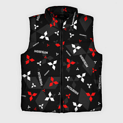 Мужской жилет Mitsubishi - logo pattern, цвет: 3D-черный