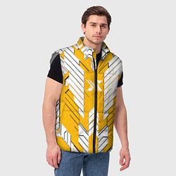 Мужской жилет Жёлто-белая броня, цвет: 3D-светло-серый — фото 2
