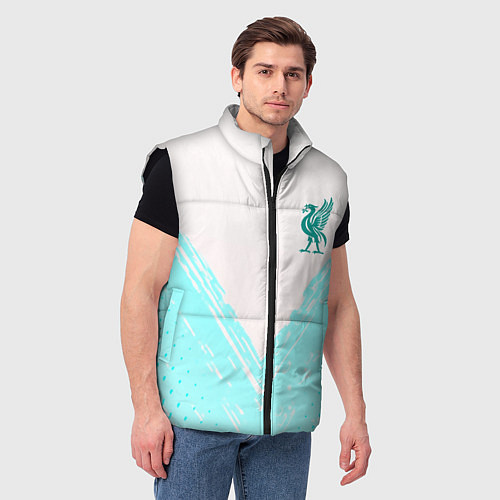 Мужской жилет Liverpool logo texture fc / 3D-Черный – фото 3