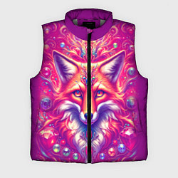 Мужской жилет Лиса с драгоценными камнями, цвет: 3D-светло-серый