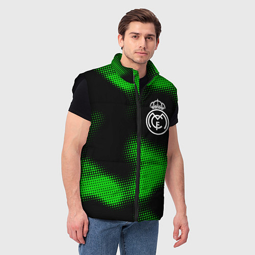 Мужской жилет Real Madrid sport halftone / 3D-Черный – фото 3