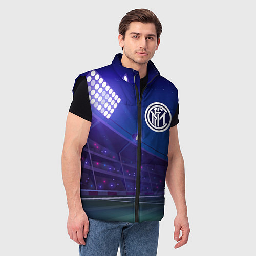 Мужской жилет Inter ночное поле / 3D-Черный – фото 3
