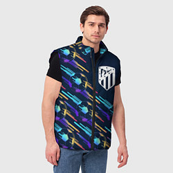 Мужской жилет Atletico Madrid градиентные мячи, цвет: 3D-черный — фото 2