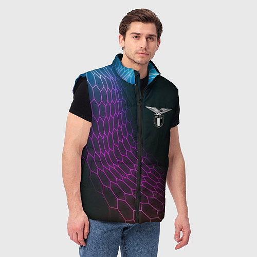 Мужской жилет Lazio футбольная сетка / 3D-Черный – фото 3